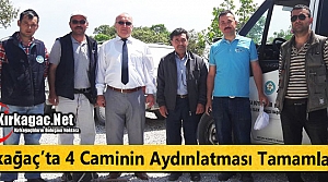 KIRKAĞAÇ'TA 4 CAMİNİN AYDINLATMASI TAMAMLANDI