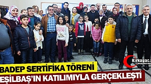 KIRKAĞAÇ'TA 4.BADEP SERTİFİKA TÖRENİ YAPILDI