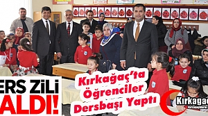 KIRKAĞAÇ’TA 6 BİN 550 ÖĞRENCİ İÇİN ZİL ÇALDI