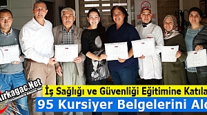 KIRKAĞAÇ’TA 95 KURSİYER BELGESİNİ ALDI