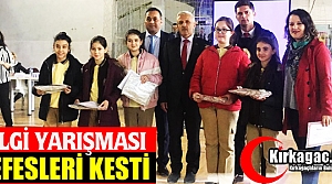 KIRKAĞAÇ'TA BİLGİ YARIŞMASI NEFESLERİ KESTİ