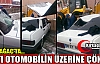 KIRKAĞAÇ’TA ÇÖKEN ÇATI OTOMOBİLİN ÜZERİNE DÜŞTÜ