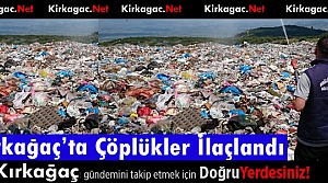 KIRKAĞAÇ'TA ÇÖPLÜKLER İLAÇLANIYOR