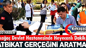 KIRKAĞAÇ'TA GERÇEĞİNİ ARATMAYAN TATBİKAT(VİDEO)