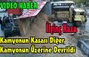 KIRKAĞAÇ'TA İLGİNÇ KAZA(VİDEO)