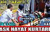 KIRKAĞAÇ'TA KAZA..KASK HAYAT KURTARDI(VİDEO)