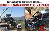 KIRKAĞAÇ’TA KAZA..OTOMOBİL ŞARAMPOLE YUVARLANDI...