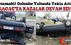 KIRKAĞAÇ’TA KAZA..OTOMOBİL TAKLA ATTI 1 YARALI