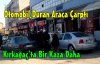 KIRKAĞAÇ'TA KAZA..OTOMOBİL,DURAN ARACA ÇARPTI