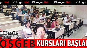 KIRKAĞAÇ’TA KOSGEB KURSLARINA START VERİLDİ