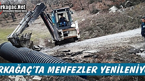 KIRKAĞAÇ'TA MENFEZLER YENİLENİYOR