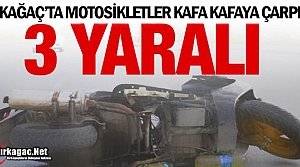 KIRKAĞAÇ’TA MOTOSİKLETLER KAFA KAFAYA ÇARPIŞTI