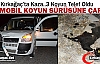 KIRKAĞAÇ’TA OTOMOBİL KOYUN SÜRÜSÜNE ÇARPTI