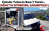 KIRKAĞAÇ’TA OTOMOBİL ŞARAMPOLE UÇTU(VİDEO)