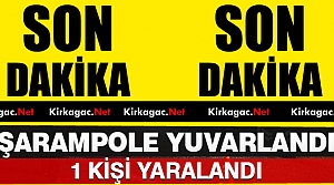 KIRKAĞAÇ’TA KAMYON ŞARAMPOLE YUVARLANDI