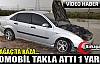 KIRKAĞAÇ’TA OTOMOBİL TAKLA ATTI 1 YARALI(VİDEO)