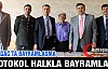 KIRKAĞAÇ'TA PROTOKOL HALKLA BAYRAMLAŞTI