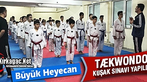 KIRKAĞAÇ’TA TAEKWONDO'DA KUŞAK SINAVI HEYECANI