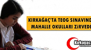 KIRKAĞAÇ’TA TEOG SINAVINDA MAHALLE OKULLARI ZİRVEDE