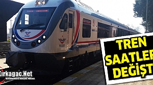 KIRKAĞAÇ’TA TREN SAATLERİ DEĞİŞTİ