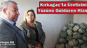 KIRKAĞAÇ'TA ÜRETİCİNİN YÜZÜNÜ GÜLDÜREN HİZMET