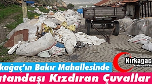 KIRKAĞAÇ’TA VATANDAŞI KIZDIRAN ÇUVALLAR