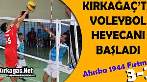 KIRKAĞAÇ’TA VOLEYBOL TURNUVASI HEYECANI BAŞLADI