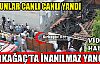 KIRKAĞAÇ'TA YANGIN..KOYUNLAR CANLI CANLI YANDI(VİDEO)