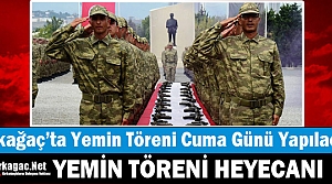 KIRKAĞAÇ’TA YEMİN TÖRENİ CUMA GÜNÜ YAPILACAK