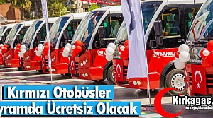 KIRMIZI OTOBÜSLER BAYRAMDA ÜCRETSİZ