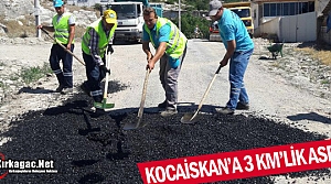 KOCAİSKAN'A 3 KM'LİK ASFALT