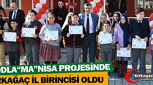 KODLA(MA)NİSA PROJESİN DE KIRKAĞAÇ İL BİRİNCİSİ...