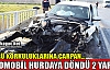 KÖPRÜ KORKULUKLARINA ÇARPAN ARAÇ HURDAYA DÖNDÜ