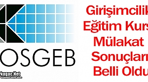 KOSGEB GİRİŞİMCİLİK EĞİTİM PROGRAMI