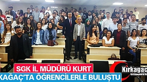 KURT, KIRKAĞAÇ’TA ÖĞRENCİLERLE BULUŞTU