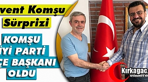 LEVENT KOMŞU İYİ PARTİ İLÇE BAŞKANI OLDU