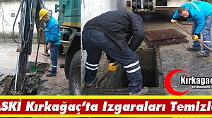 MASKİ, KIRKAĞAÇ'TA IZGARALARI TEMİZLEDİ