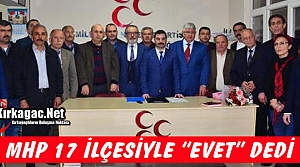 MHP 17 İLÇESİYLE “EVET“ DEDİ