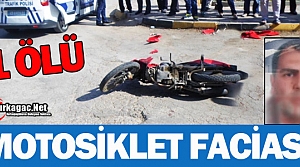 MOTOSİKLET KAMYONETLE ÇARPIŞTI 1 ÖLÜ