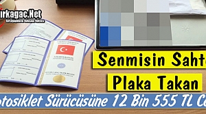 MOTOSİKLET SÜRÜCÜSÜNE 12 BİN 555 TL CEZA