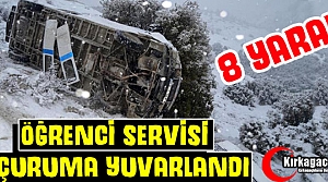 ÖĞRENCİ SERVİSİ UÇURUMA YUVARLANDI