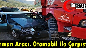 ORMAN ARACI OTOMOBİLLE ÇARPIŞTI 2 YARALI