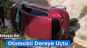 OTOMOBİL DEREYE UÇTU