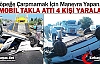 OTOMOBİL TAKLA ATTI 4 YARALI