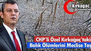 ÖZEL, KIRKAĞAÇ’TAKİ TOPLU BALIK ÖLÜMLERİNİ...