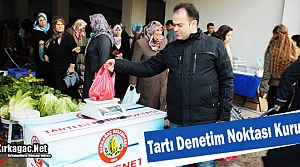 PAZARYERİNDE “TARTI DENETİM NOKTASI“ KURULDU