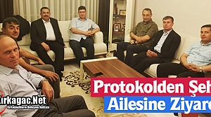 PROTOKOLDEN ŞEHİT AİLESİNE ZİYARET