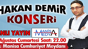 ŞAİR HAKAN DEMİR DEMOKRASİ ŞÖLENİNDE MANİSALILARLA...