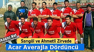 SARIGÖL ve AHMETLİ ZİRVEDE ACAR DÖRDÜNCÜ