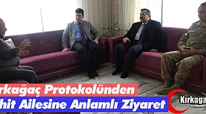 ŞEHİT AİLESİNE ANLAMLI ZİYARET